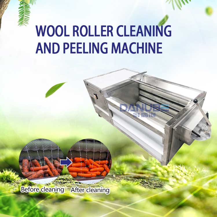 Washing and peeling machine
